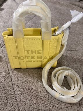 Marc Jacobs Mini 'The Tote Bag' in Pastel Yellow